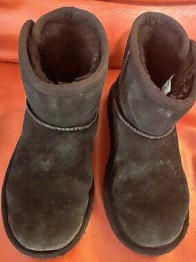 UGG Classic Mini Black Suede Boots kids size 13